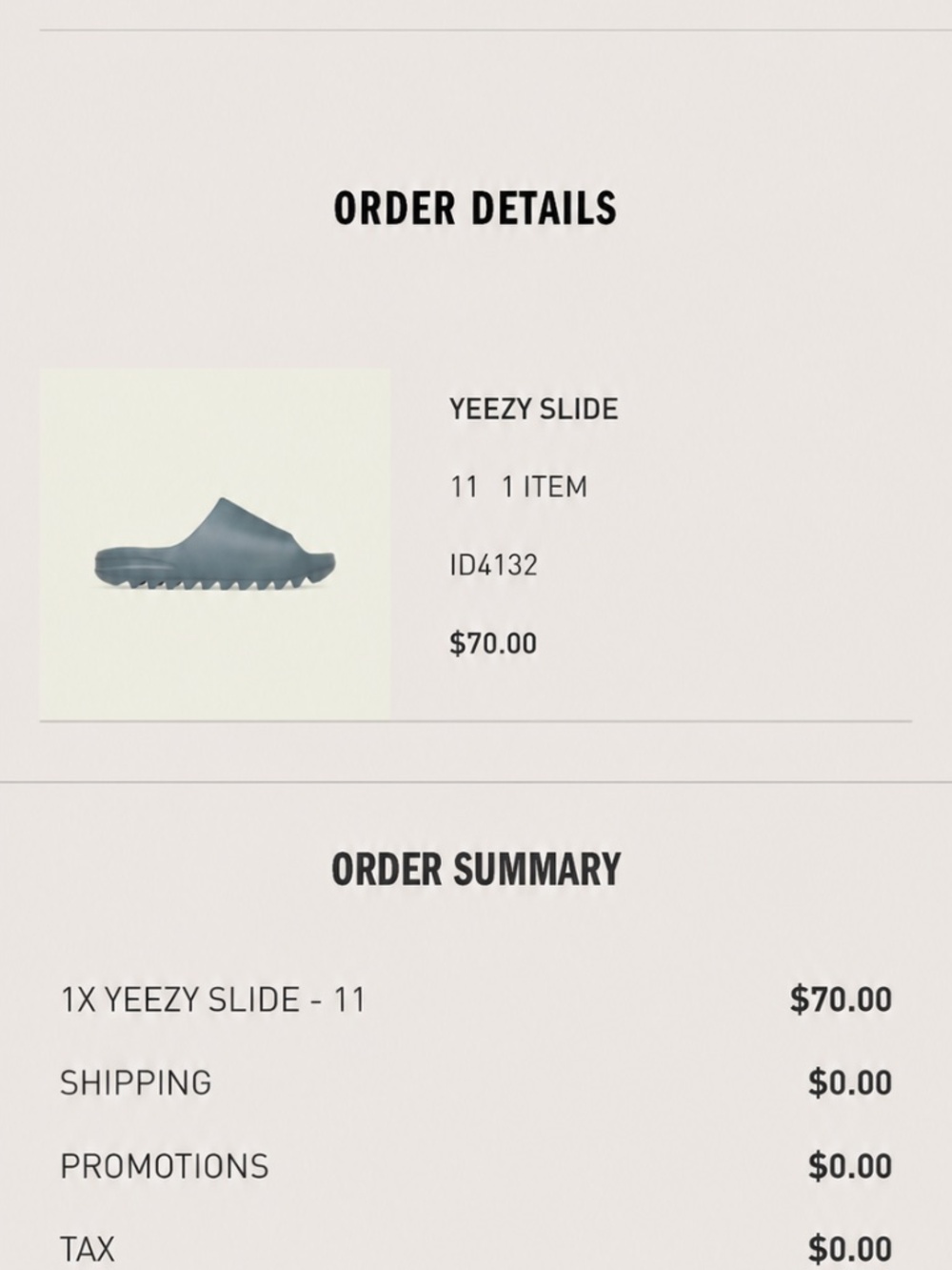 Yeezy slide size 11 granite - Picture 7 of 7